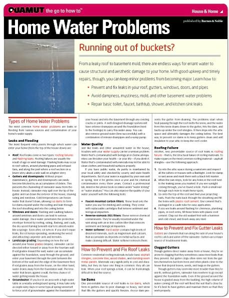 Home Water Problems (Quamut)