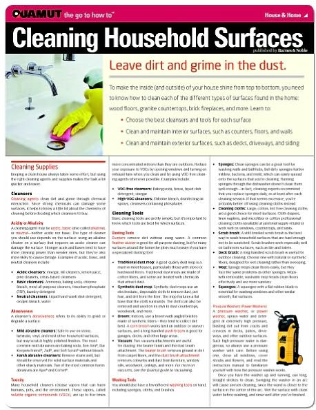 Cleaning Household Surfaces (Quamut)