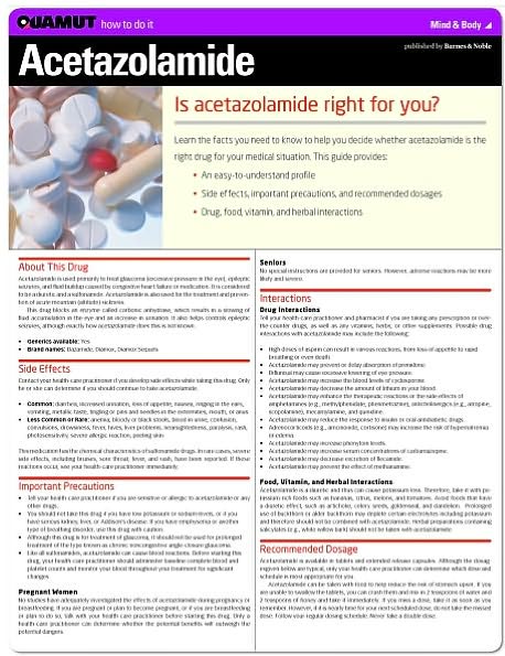Acetazolamide (Quamut)