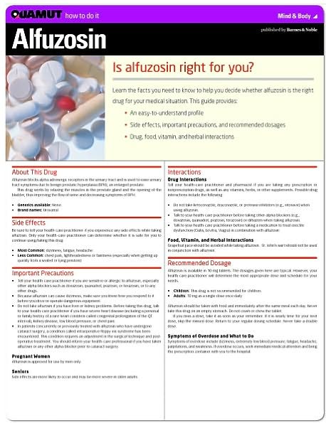 Alfuzosin (Quamut)