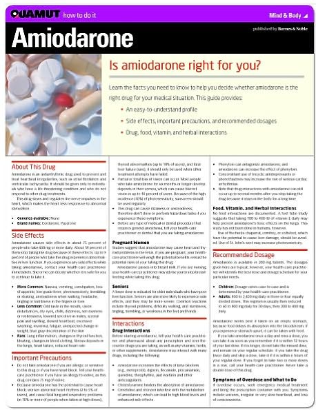 Amiodarone (Quamut)