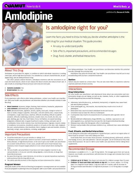 Amlodipine (Quamut)