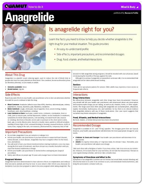 Anagrelide (Quamut)