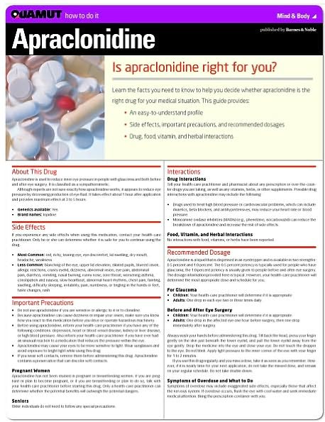 Apraclonidine (Quamut)
