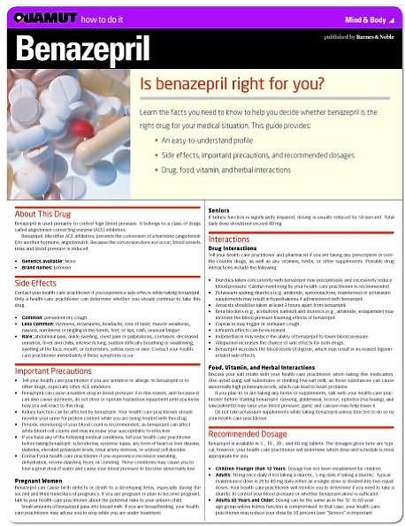 Benazepril (Quamut)