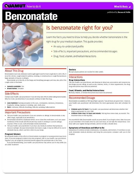 Benzonatate (Quamut)