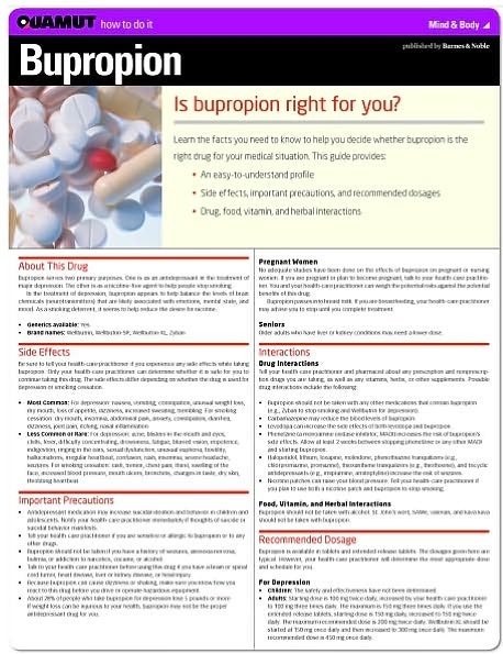 Bupropion (Quamut)