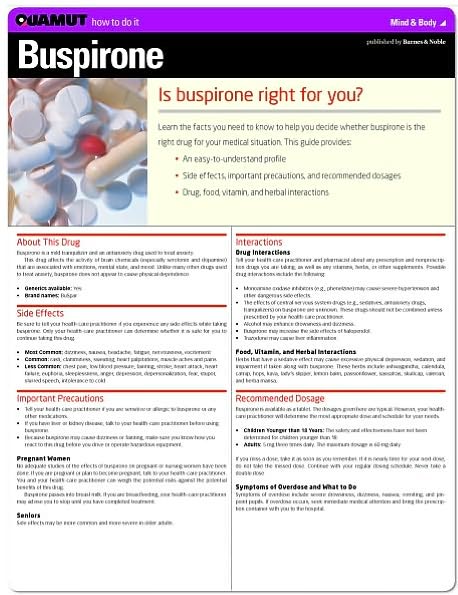 Buspirone (Quamut)