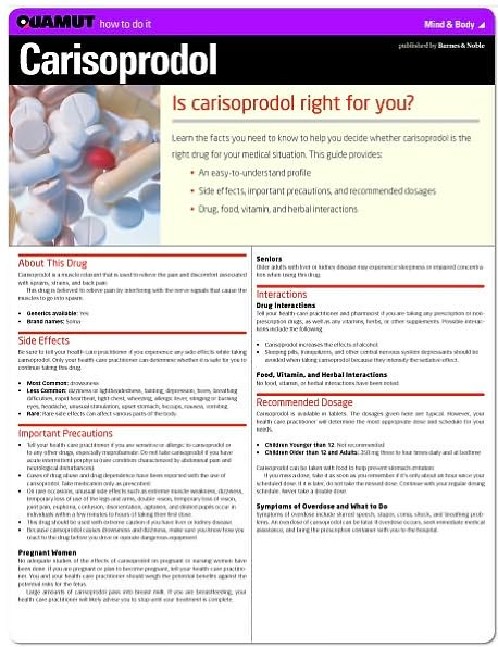Carisoprodol (Quamut)