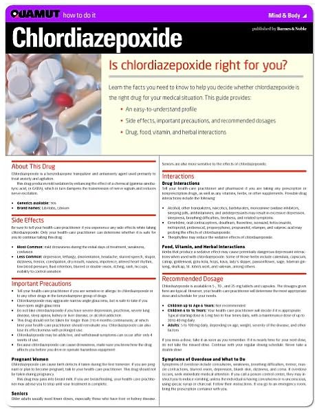 Chlordiazepoxide (Quamut)