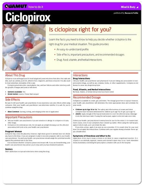Ciclopirox (Quamut)