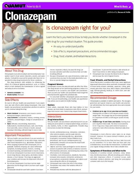 Clonazepam (Quamut)