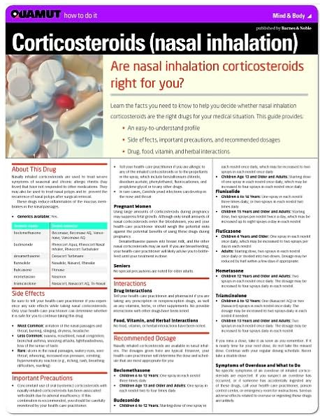 Corticosteroids (Nasal Inhalation) (Quamut)