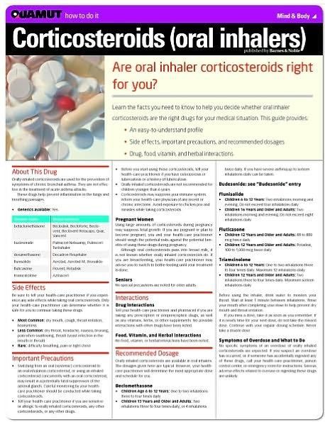 Corticosteroids (oral inhalers) (Quamut)