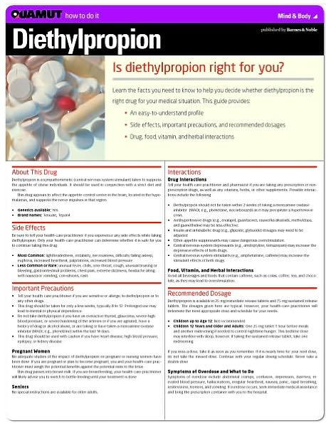 Diethylpropion (Quamut)