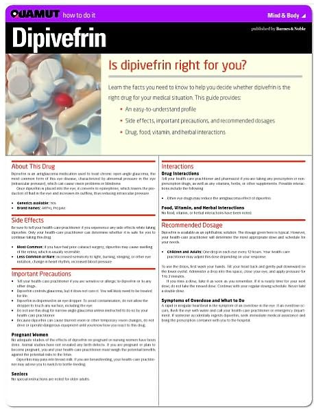 Dipivefrin (Quamut)