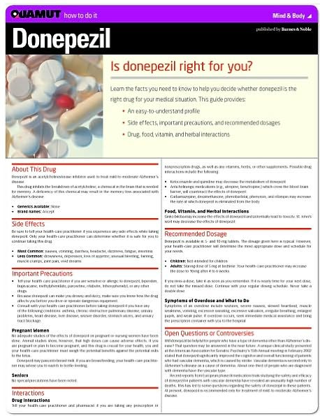 Donepezil (Quamut)