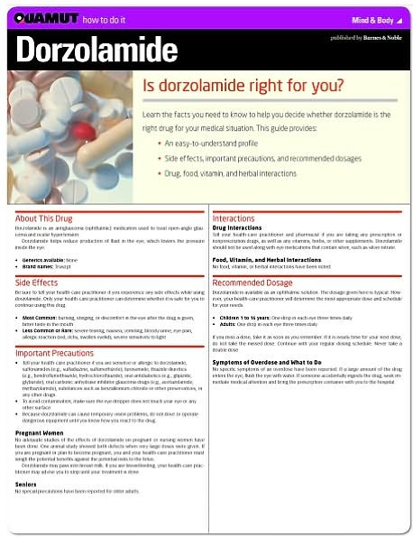 Dorzolamide (Quamut)