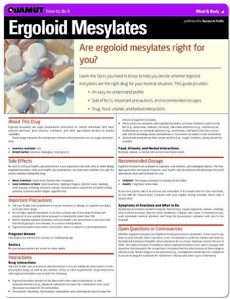 Ergoloid Mesylates (Quamut)