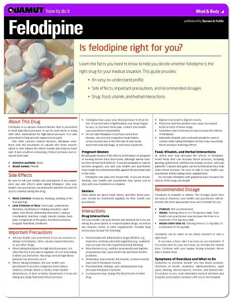 Felodipine (Quamut)