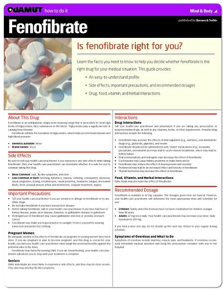 Fenofibrate (Quamut)