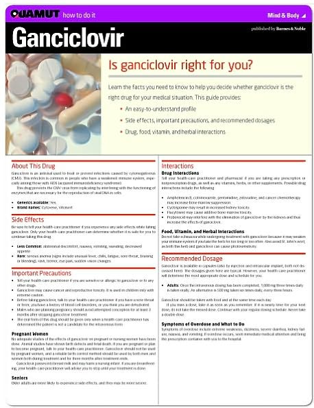 Ganciclovir (Quamut)