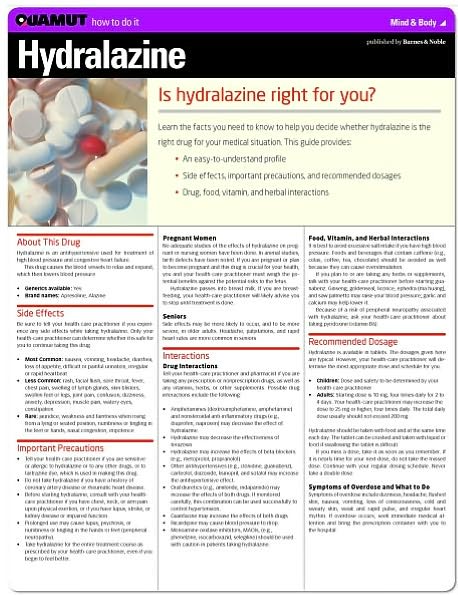 Hydralazine (Quamut)