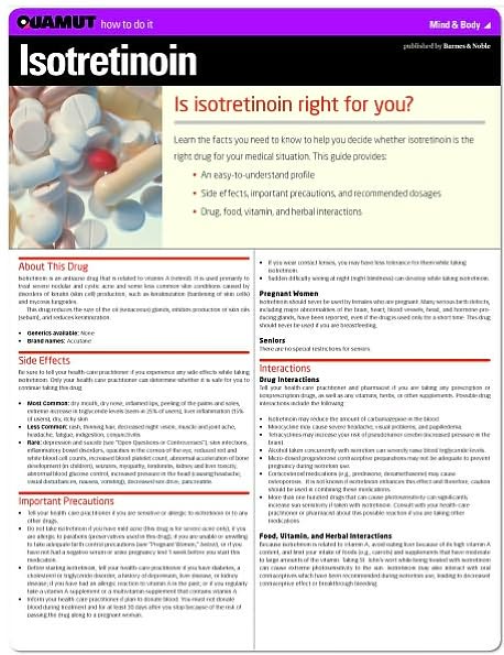 Isotretinoin (Quamut)