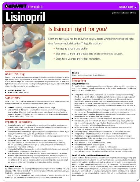 Lisinopril (Quamut)