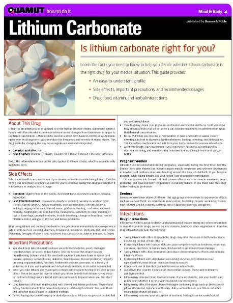 Lithium Carbonate (Quamut)