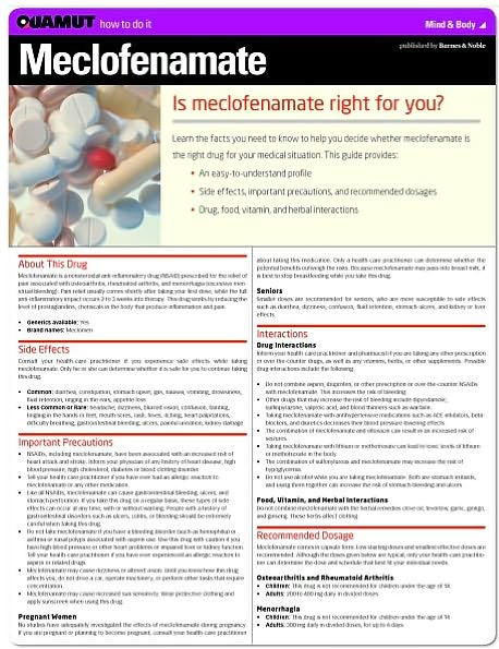 Meclofenamate (Quamut)
