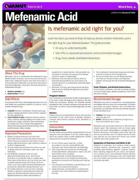 Mefenamic Acid (Quamut)