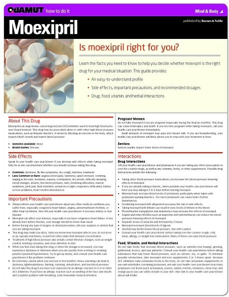 Moexipril (Quamut)