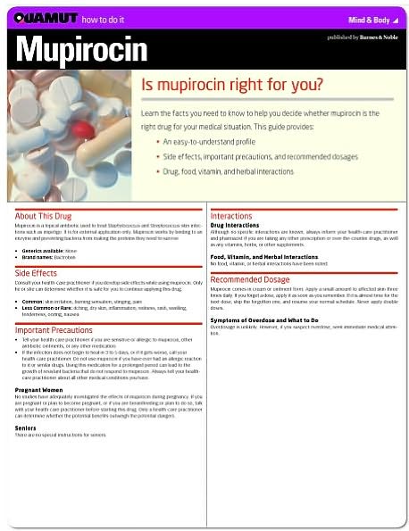 Mupirocin (Quamut)