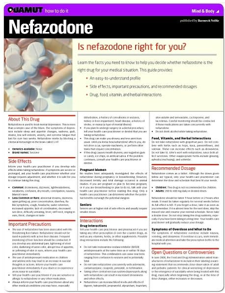 Nefazodone (Quamut)