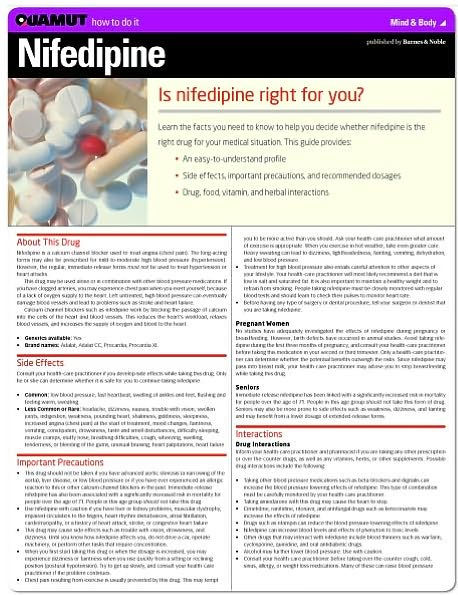 Nifedipine (Quamut)