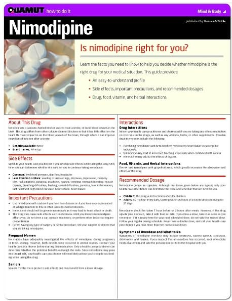 Nimodipine (Quamut)