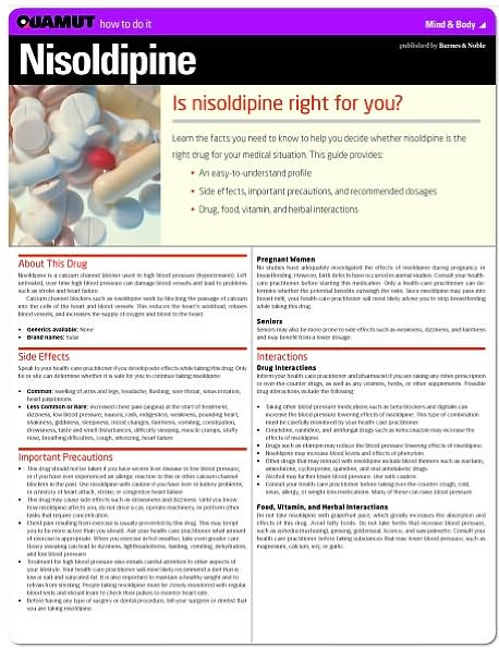 Nisoldipine (Quamut)