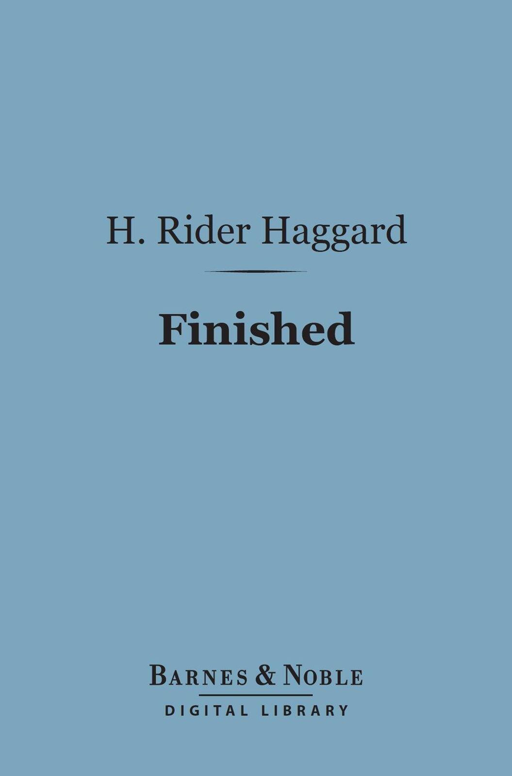 Finished (Barnes & Noble Digital Library)