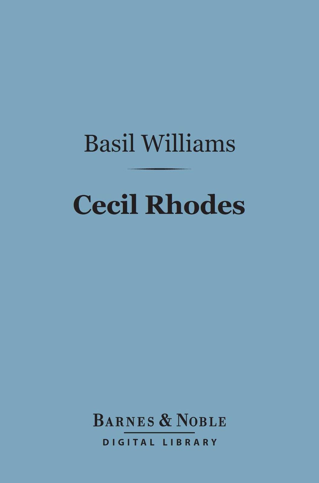 Cecil Rhodes (Barnes & Noble Digital Library)