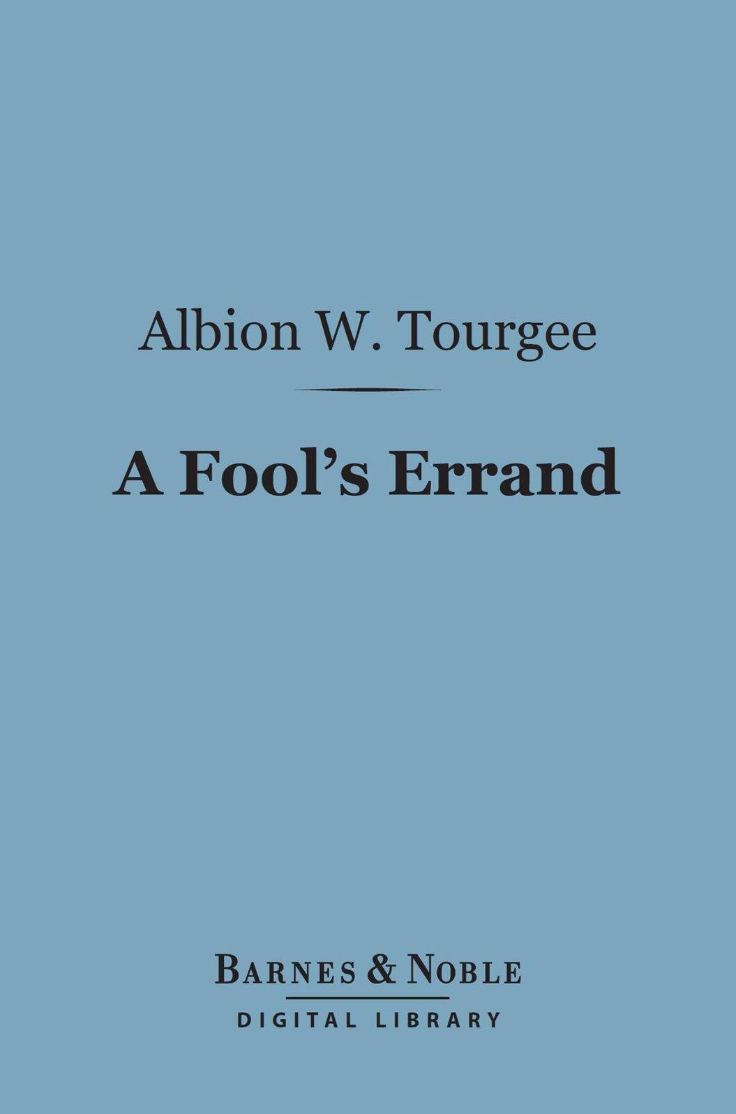 A Fool's Errand (Barnes & Noble Digital Library)
