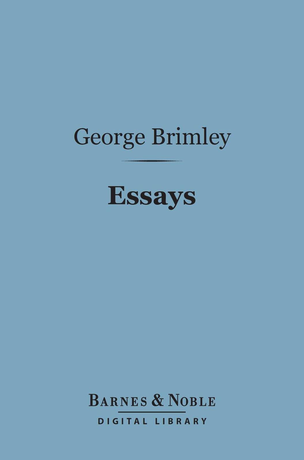 Essays (Barnes & Noble Digital Library)