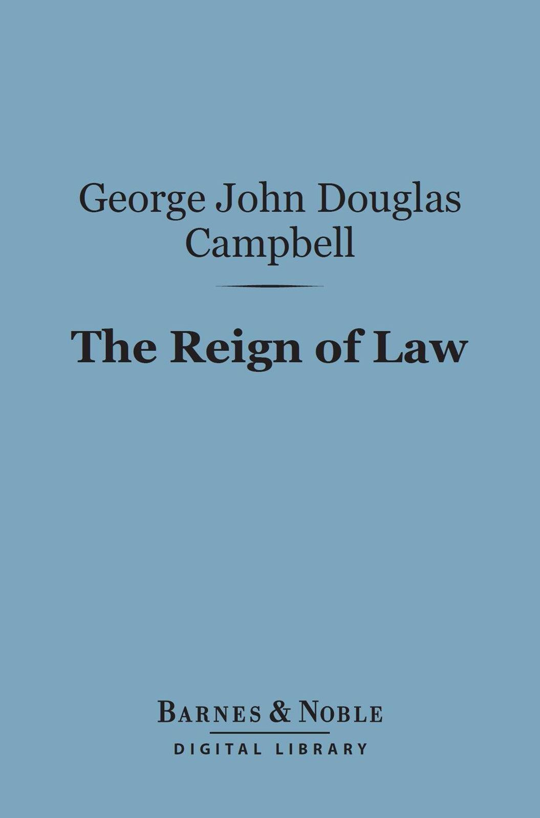 The Reign of Law (Barnes & Noble Digital Library)