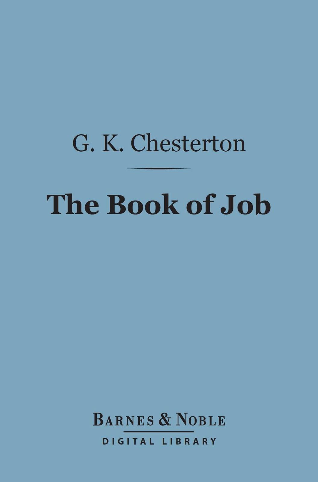 The Book of Job (Barnes & Noble Digital Library)
