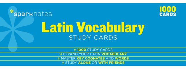 Latin Vocabulary SparkNotes Study Cards