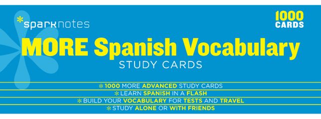 More Spanish Vocabulary SparkNotes Study Cards