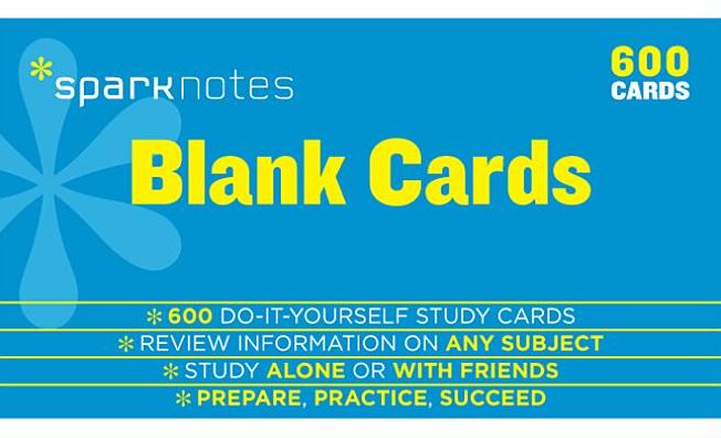 Blank Study Cards SparkNotes Study Cards