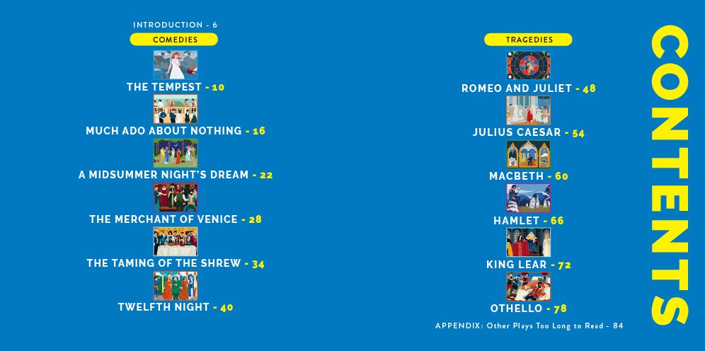 TL;DR Shakespeare: Dynamically Illustrated Plot and Character Summaries for 12 of Shakespeare's Greatest Plays