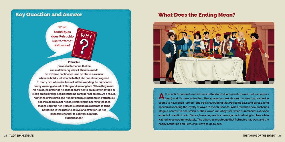 TL;DR Shakespeare: Dynamically Illustrated Plot and Character Summaries for 12 of Shakespeare's Greatest Plays