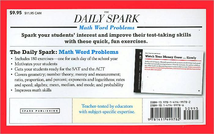 Math Word Problems (The Daily Spark)